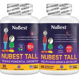 Combo Nubest Tall 10+ Y 2-9 Años Apoyo Crecimiento Saludable