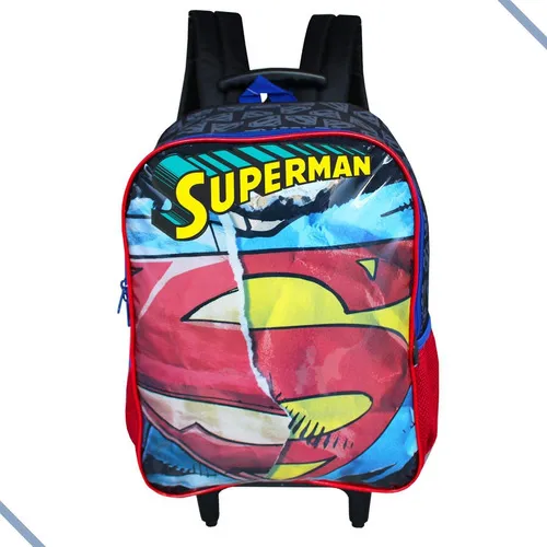 Mochila Luxcel Escolar Mochila escolar rodinhas superman dc comics