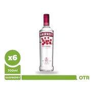 Vodka Smirnoff Raspberry 700ml X6 - On The Rocks