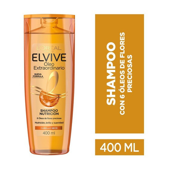 Shampoo Elvive Oleo Extraordinario Nutrición Universal 400ml