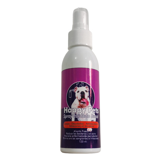 Spray Cuidado Bucal Mascota Aseo Perro Limpieza Oral Dientes
