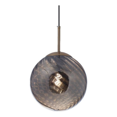 Colgante Aby 1xe27 Ø24cm Vidrio Gris