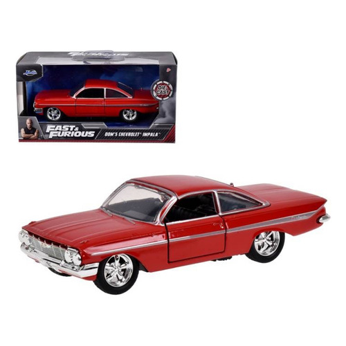 Jada 1-32 Rápidos Y Furiosos Chevy Impala 1961 Dom´s Color Rojo