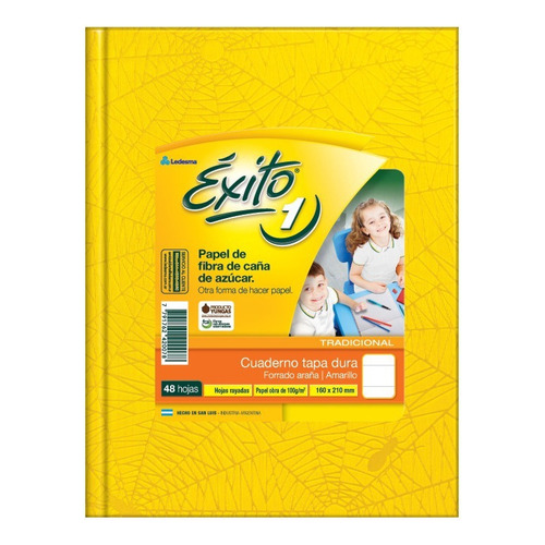 Cuaderno Éxito E1 Tapa Dura 48 Hojas Rayado Univ Amarillo