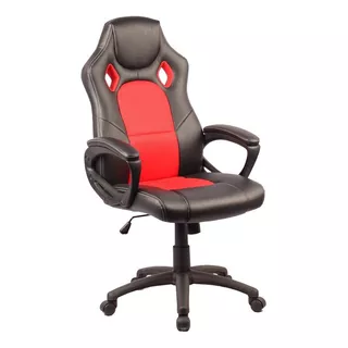 Sillón Ads Gamer Stone Reclinable Color Rojo