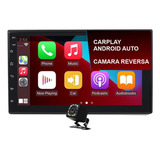 Radio Multimedia Android Pantalla 7 Gps Camara De Reversa Color Negro