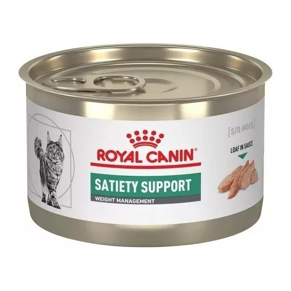 12 Latas Royal Canin Satiety Support Feline De 145 Gr