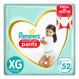 Pañales Pampers Premium Care Pants  XG x 52 Unidades