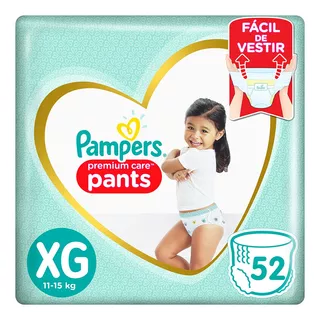 Pañales Pampers Premium Care Pants  Xg X 52 Unidades