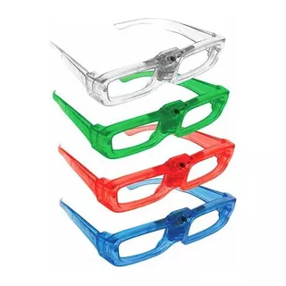 Kit 15 Unidades Óculos De Led Pisca Cores Sortidas Neon Rave