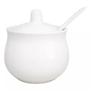 Porta Açúcar Em Porcelana Charmoso Para Cantinho Café 170gr