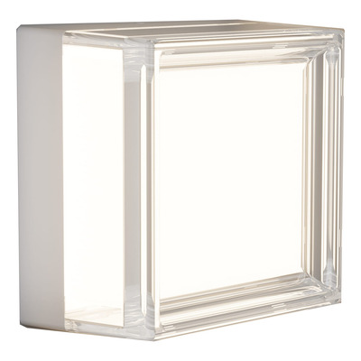 Aplique Exterior Pared Led West Blanco Cct 10w Diseño Lk Blanco