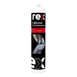 Silicona Rex Alta Temperatura Rojo 300ml