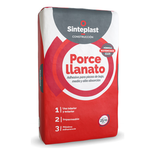 Pegamento Sinteplast Porcelanato Flexible Losa Radiante 25Kg