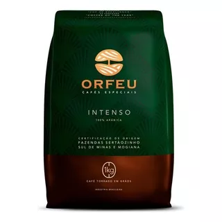 Orfeu Intenso Café Torrado Em Grãos Pacote 1kg