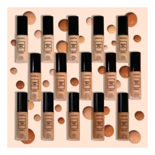 Base De Maquillaje Líquida Moira Complete Wear Foundation Complete Wear Foundation Foundation Tono Nude Beige - 30ml