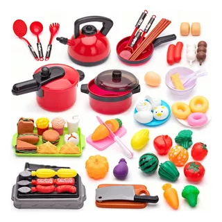 Juguete Utensilios De Cocina Infantil Regalo De Niños 73 Pcs