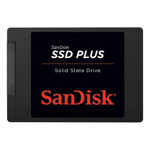 Disco sólido SSD interno SanDisk SSD Plus SDSSDA-480G-G26 480GB negro