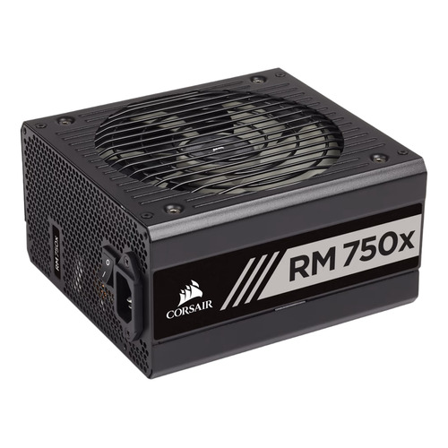 Fuente De Poder Corsair Rm750x Totalmente Moduloar Color Negro