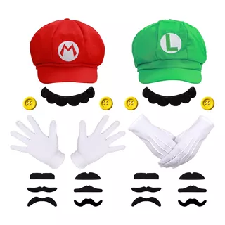 Disfraz Super Mario Bross Y Luigi Superheroe Para Adulto Set