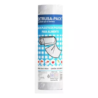 Saco Picotado Para Alimentos 6kg Extrusa-pack 35cm X 48cm 500 Unidades