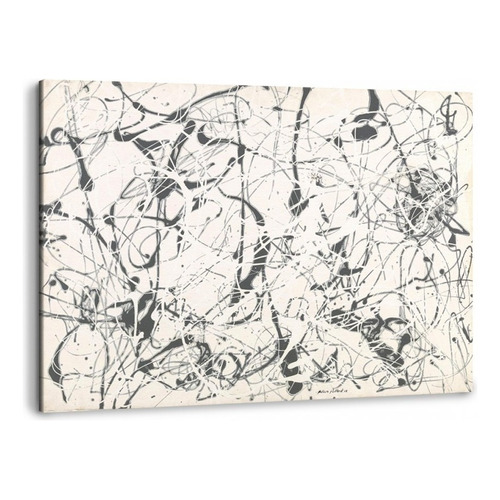 Canvas | Mega Cuadro Decorativo | Pollock | 140x90 Color No. 23