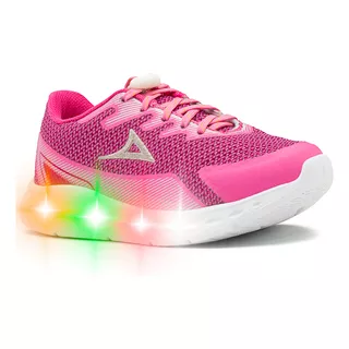 Tenis Pirma Running Para Niña Luces Led Color Fiusha