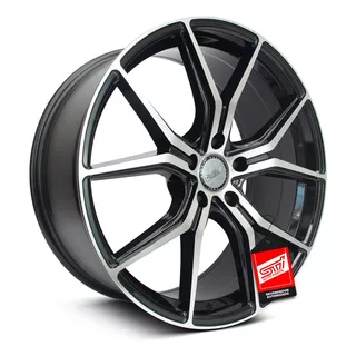 Par Roda Gunma Aro 20 Tala 8.5 5x114 Et38 Preto Diamantada