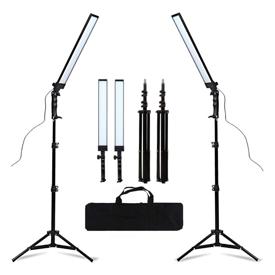 Kit De Iluminación Fotografía Para Estudio Video 2 Luces Led