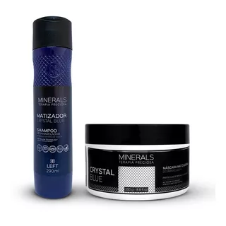 Shampoo Matizador 290ml Máscara Matizadora 250g Crystal Blue