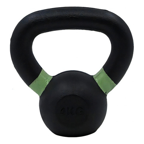 Pesa Rusa Kettlebell Athletic 4kg Con Anillo Color Athletic Color Negro