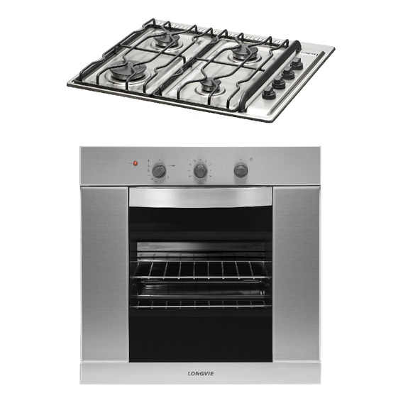 Combo18 Gas Longvie Horno H1900xf  + Anafe A2600rxf