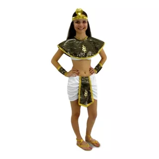 Fantasia Cleópatra Rainha Do Nilo  Adulto Festas 