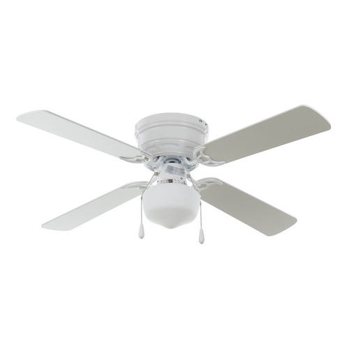 Ventilador de techo Mainstays EF600G-42 blanco con 4 aspas color  blanco y marrón, 42" de diámetro 120 V