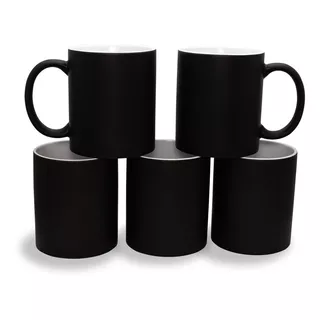 Taza Magica Negro Mate 11oz Sublimación 12 Piezas Sublimar