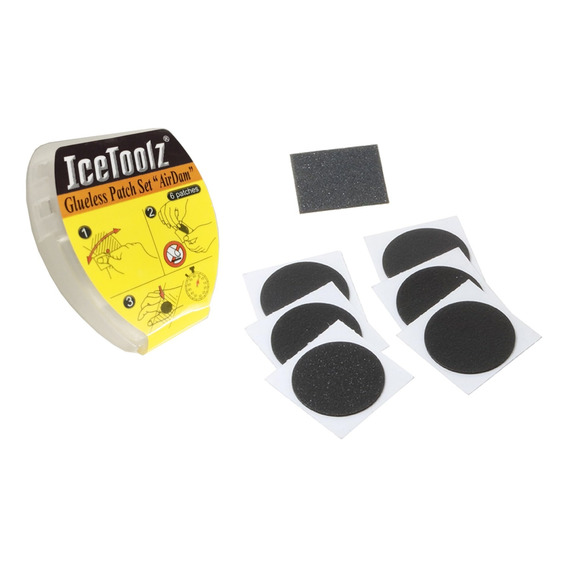 Kit 6 Parches Bicicleta Icetoolz Airdam Autoadhesivos