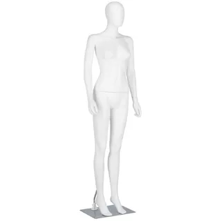 Maniquíe De Dama Blanco Cabeza Huevo Plástico