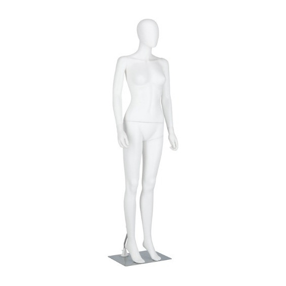 Maniquíe De Dama Blanco Cabeza Huevo Plástico