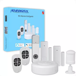 Kit Sistema De Alarme Inteligente Wifi Alexa E Google Home