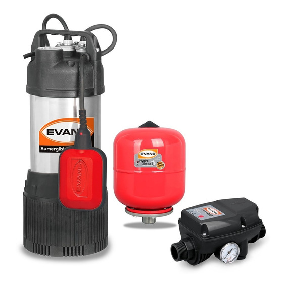 Sistema Easy Press Con Bomba Sumergible 1hp Y Tanque Evans