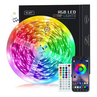 Tira De Luces Led 20 Metros Rgb 5050 Control App Music Sinc