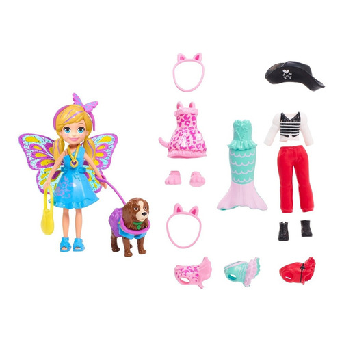 Muñeca Polly Pocket Paquete De Disfraces