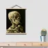 Arte Colgante De Madera: Póster De Calavera De Van Gogh