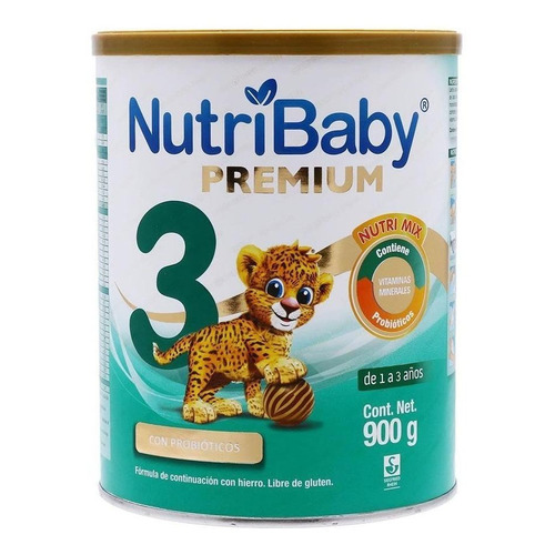 Leche de fórmula en polvo sin TACC Ethical Pharma NutriBaby 3 en lata de 1 de 900g - 12 meses a 3 años