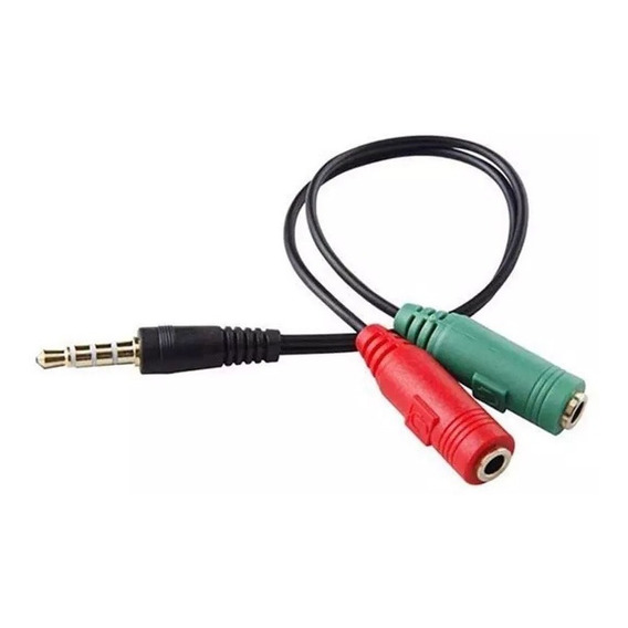 Splitter Adaptador Jack 3.5mm Divisor De Audio Y Microfono