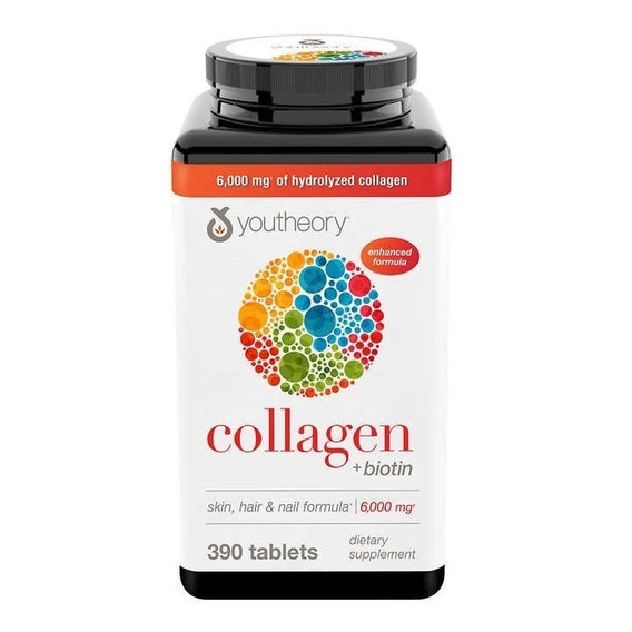 Collagen+biotin Youtheory X 390 - Unidad a $130910