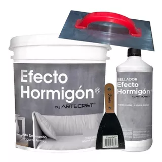 Kit Efecto Hormigón Revestimiento 5 Kg + Espatula + Llana