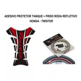 Kit Adesivo Protetor Tanque E Friso Roda Cb Twister Twister 