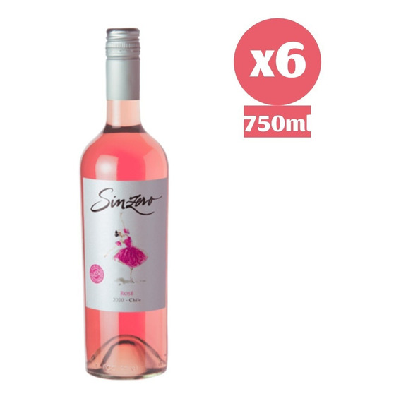 6x Vino Sinzero Rosé Sin Alcohol Vegano