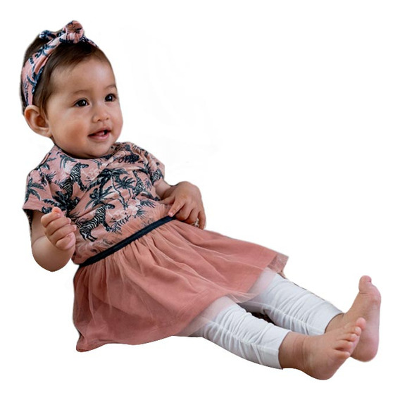 Vestido Con Legging Y Accesorio Holly Land Baby Para Bebé